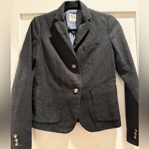 Gap Wool Gray Preppy Collegiate Style Blazer Jacket
